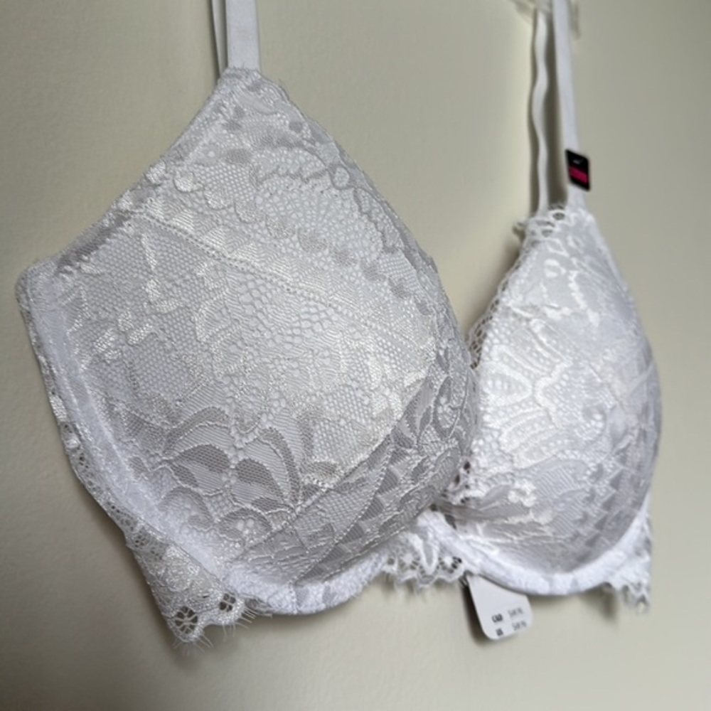 🌶️ La Senza White Lace Bra - Picture 2 of 4